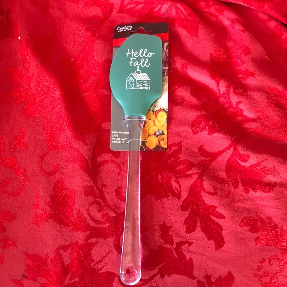 🌵3/$15 Hello Fall blue green silicone baking spatula (see description)